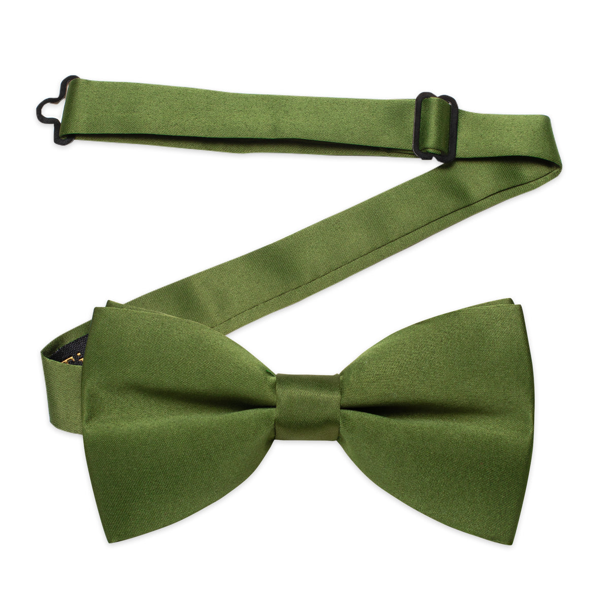 Olive Green Solid Pre-tied Bowtie