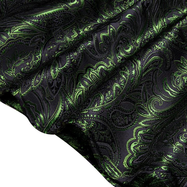 YourTies Olive Green Paisley Silk Shirt Men's Long Sleeve Dress Shirt YourTies Olive Green Paisley Silk Shirt Men's Long Sleeve Dress Shirt