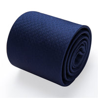 Blue Tie Midnight Blue Geometric Jacquard Necktie Set for Men