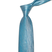 Gradient Blue Silver Novelty Men's Necktie Pocket Square Cufflinks Set
