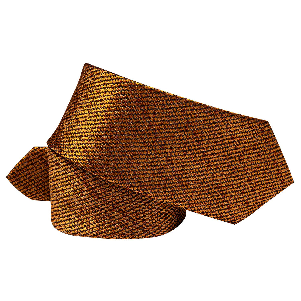 Golden Solid Skinny Necktie