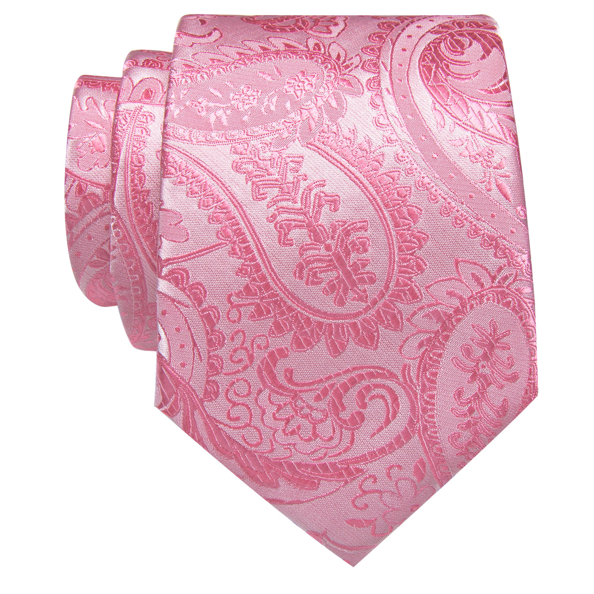 Baby Pink Paisley Silk Necktie