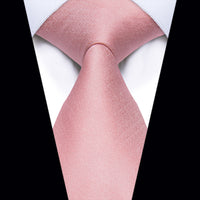 Baby Pink Solid Silk Necktie