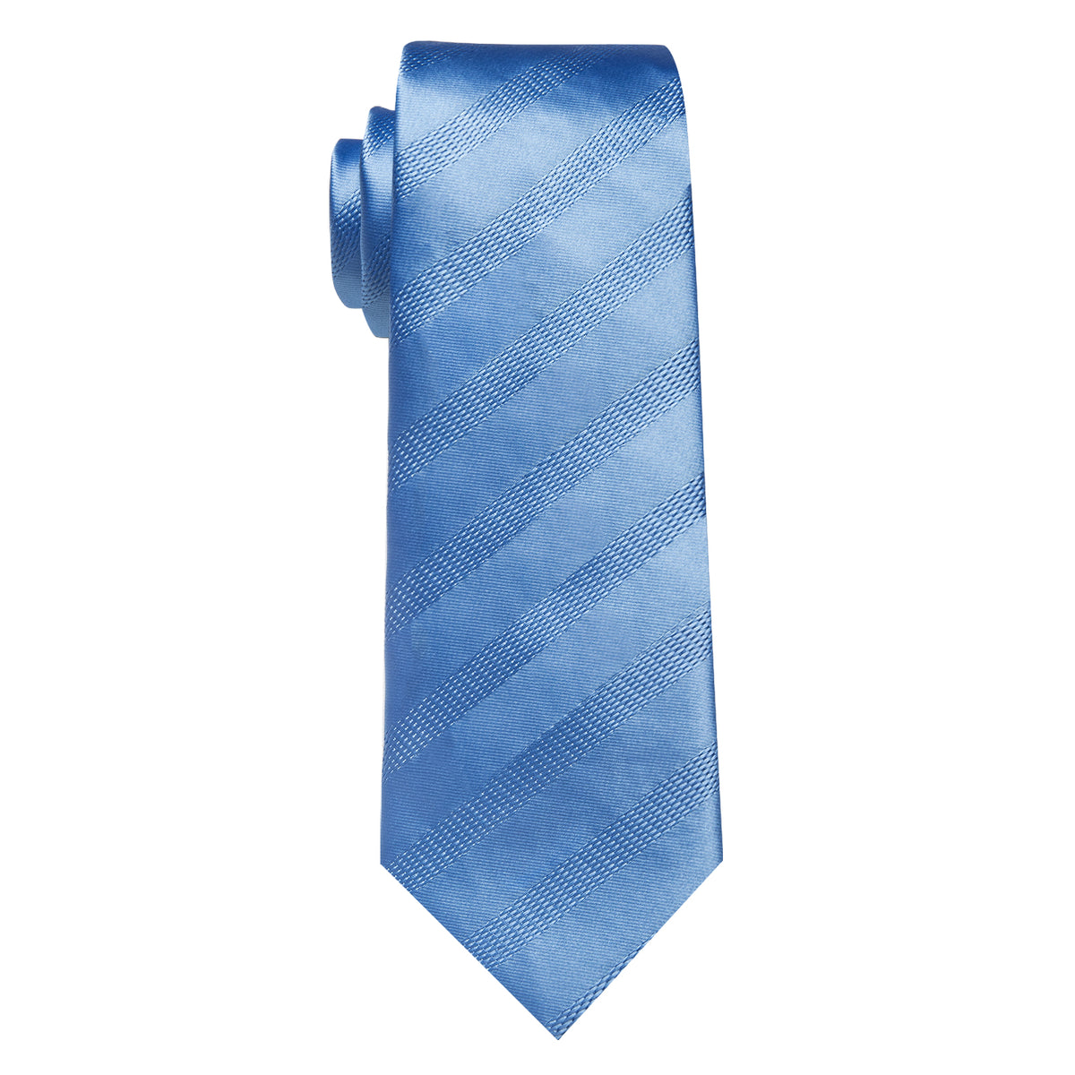 Blue Striped Silk Necktie
