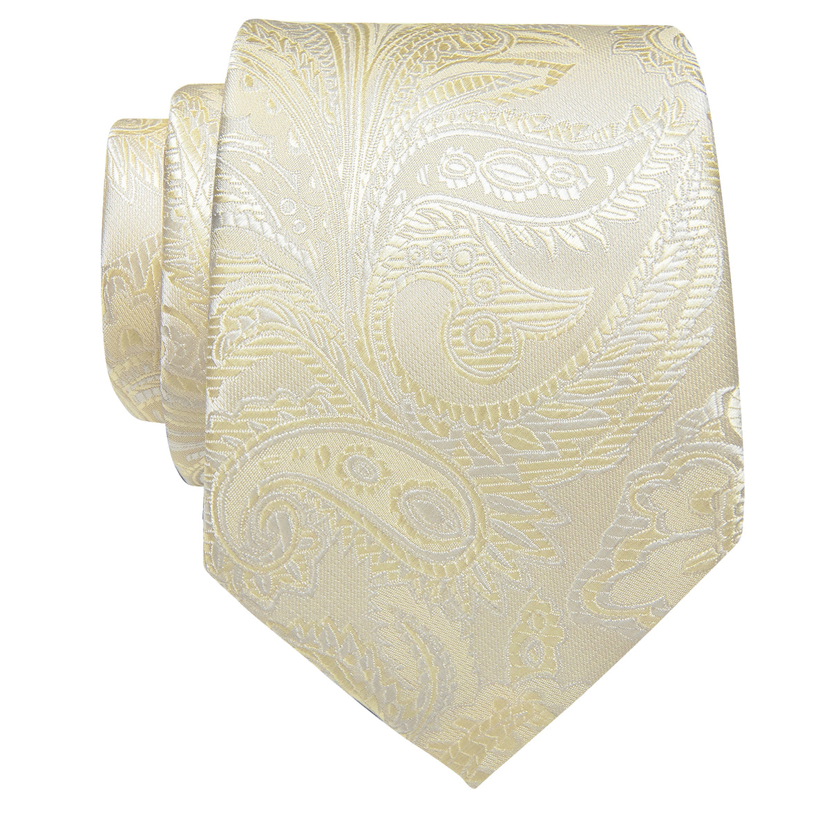 Champagne Paisley Silk Necktie