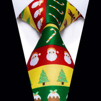 Colorful Novelty Christmas Silk Necktie